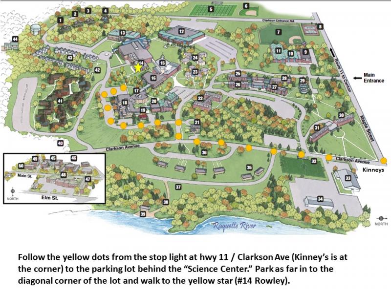 Clarkson University Campus Map Soar Location Detail: Clarkson University: Rowley 244 | Soar North Country